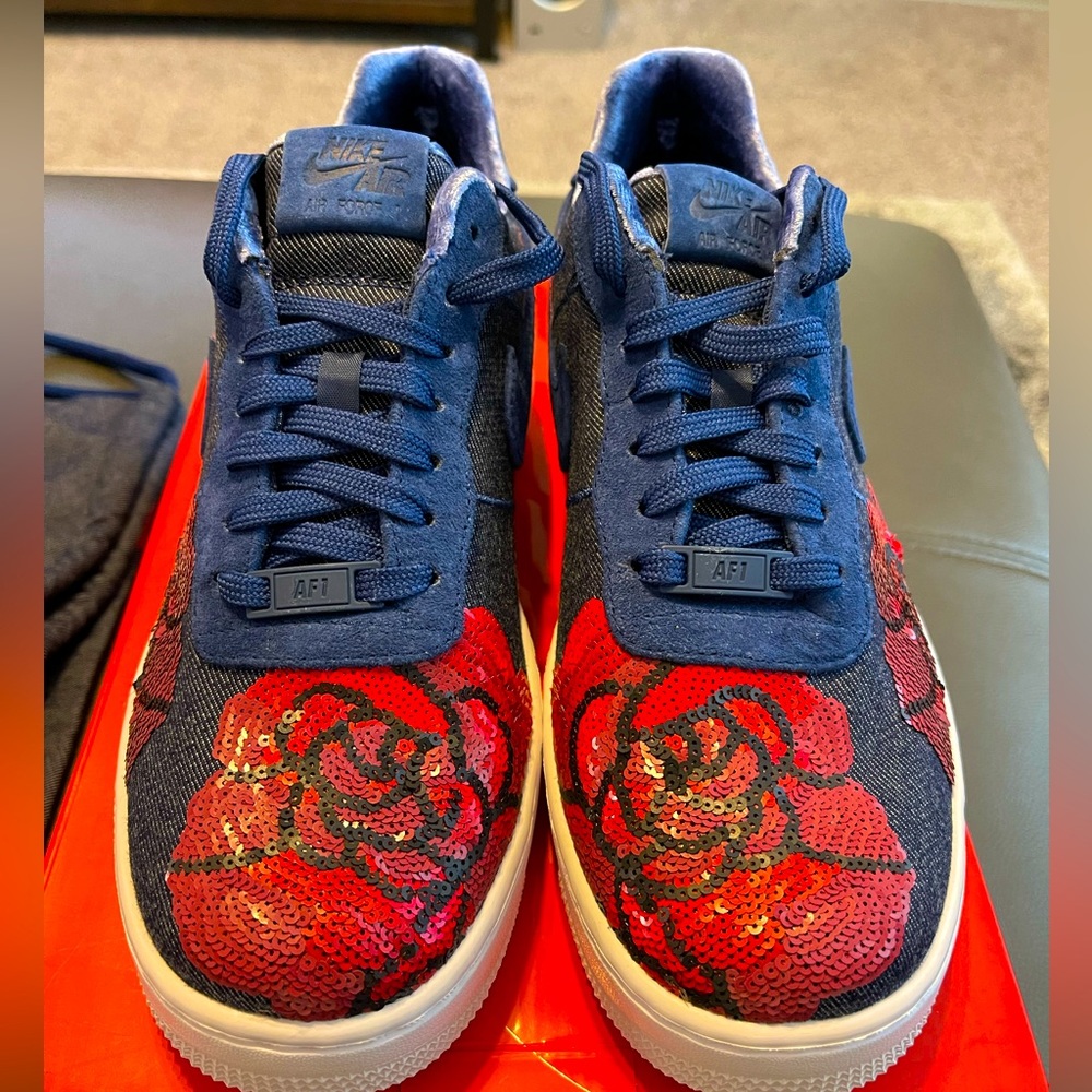 Air Force 1 Floral Sequin NEW WITH BOX